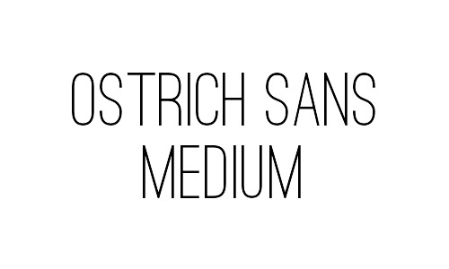 ostrich sans free thin fonts