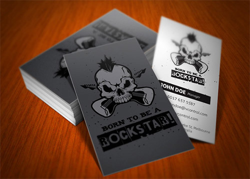 rockstar business card