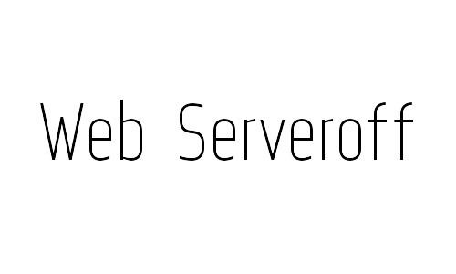 web serveroff free fonts