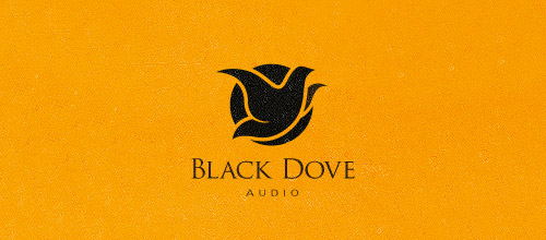 black dove audio logo design