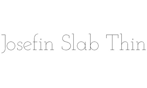 josefin slab free fonts thin