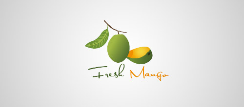 fresh mango logo design