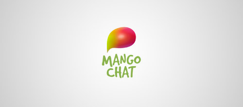 mango chat logo design