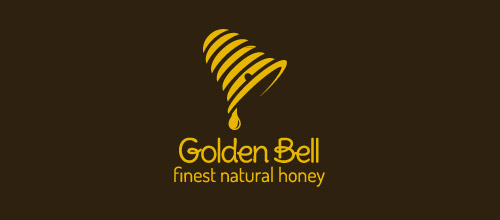 golden bell logo design
