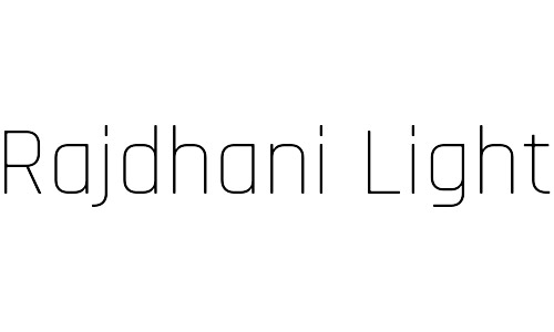 rajdhani free thin fonts
