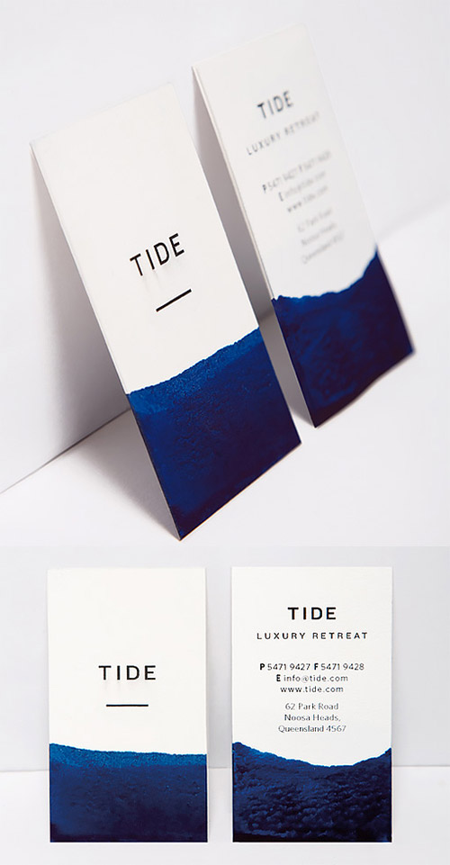 elegant watercolor business card