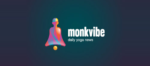 monkvibe logo design bell