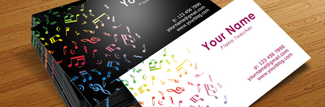 20 Fantastic Business Cards For Musicians