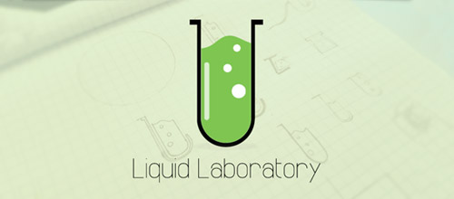 liquid laboratory logo design