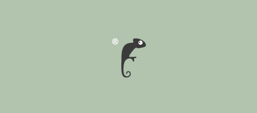 frenzo chameleon logo design