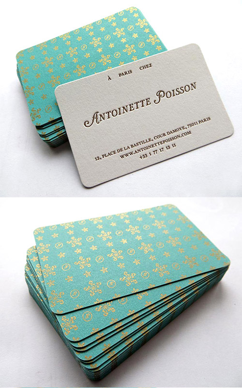 gold pattern business card