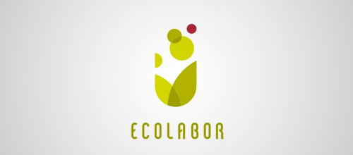 ecolabor tube logo design