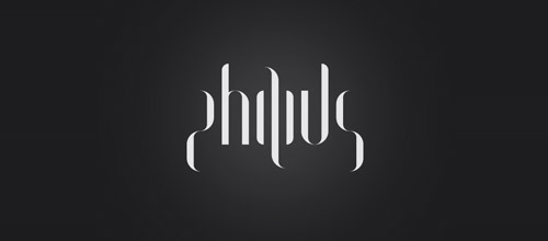 philius ambigram logo design