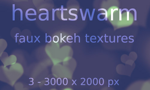heartswarm faux free bokeh textures