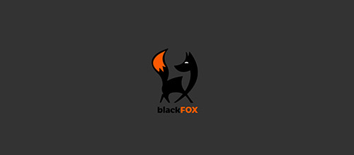 black fox logo design