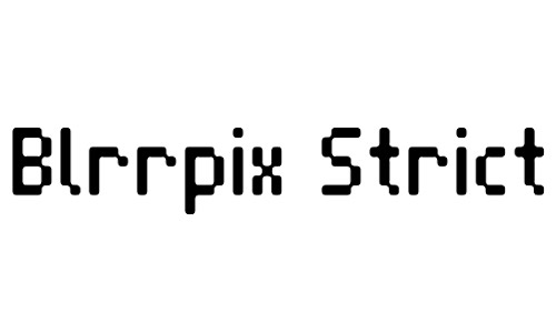 blrrpix free bold fonts