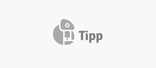 tipp chameleon logo design
