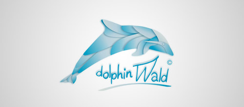 dolphin wald logo design