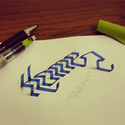 home tolga girgin 3D typography