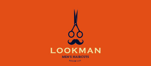 lookman scissors logo design