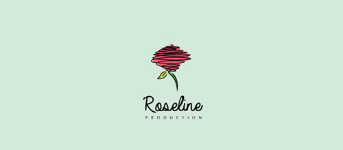 roseline logo design