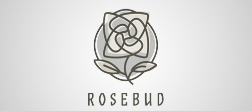 rosebud logo design