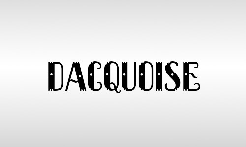 dacquoise font free vintage