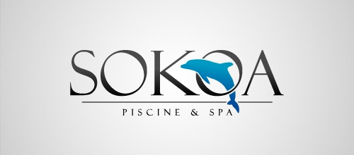 sokoa dolphin logo design