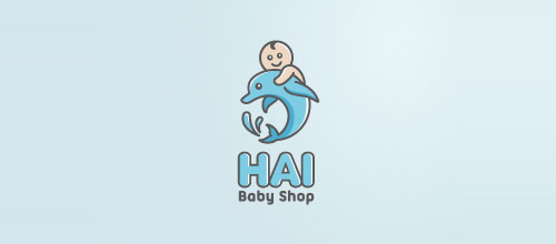 baby shop logo design
