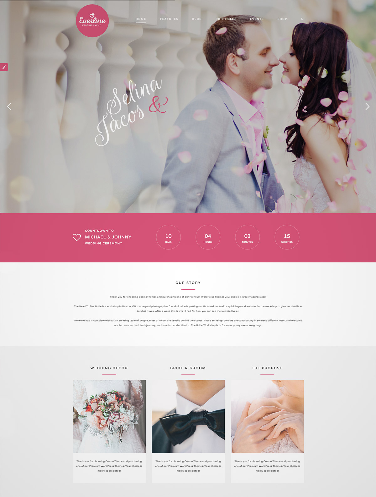 premium wedding wordpress