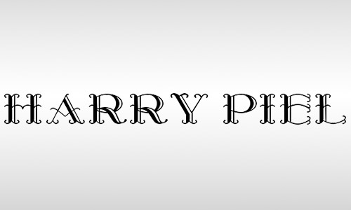 harry piel font vintage