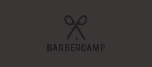  barbercamp scissors logo