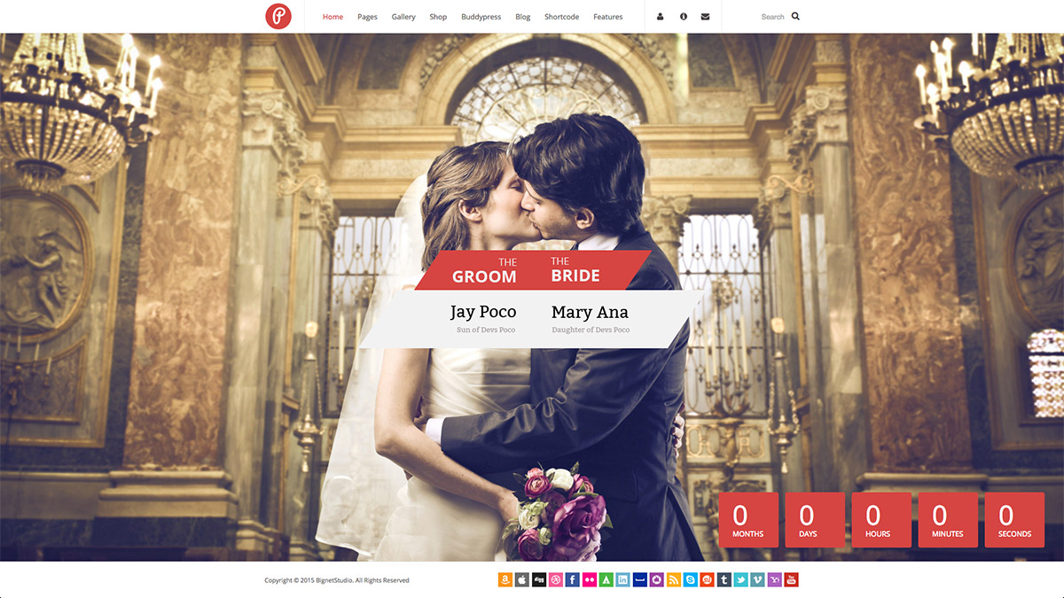 responsive wedding wordpress