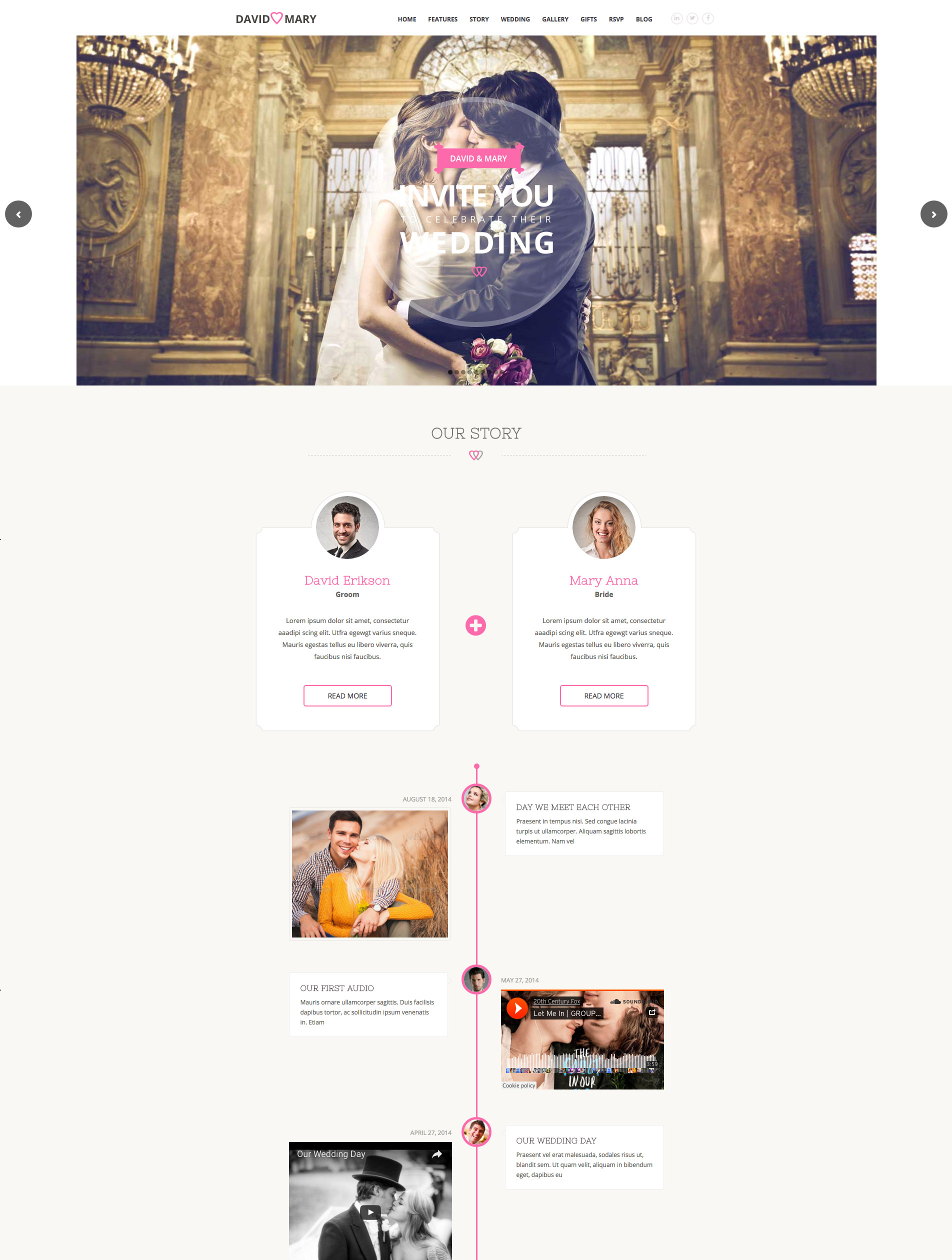 wedding wordpress premium theme