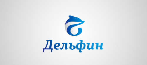 dolphin blue logo design