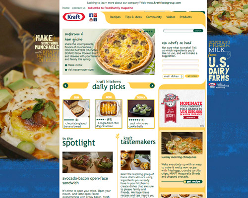 kraft food web design