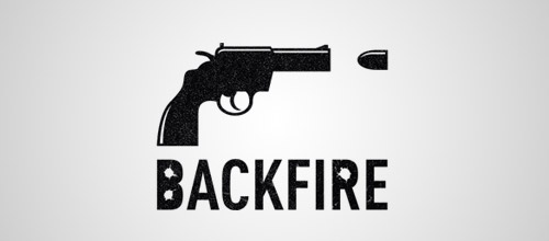 backfire gun logo design