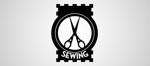 scissors sewing logo