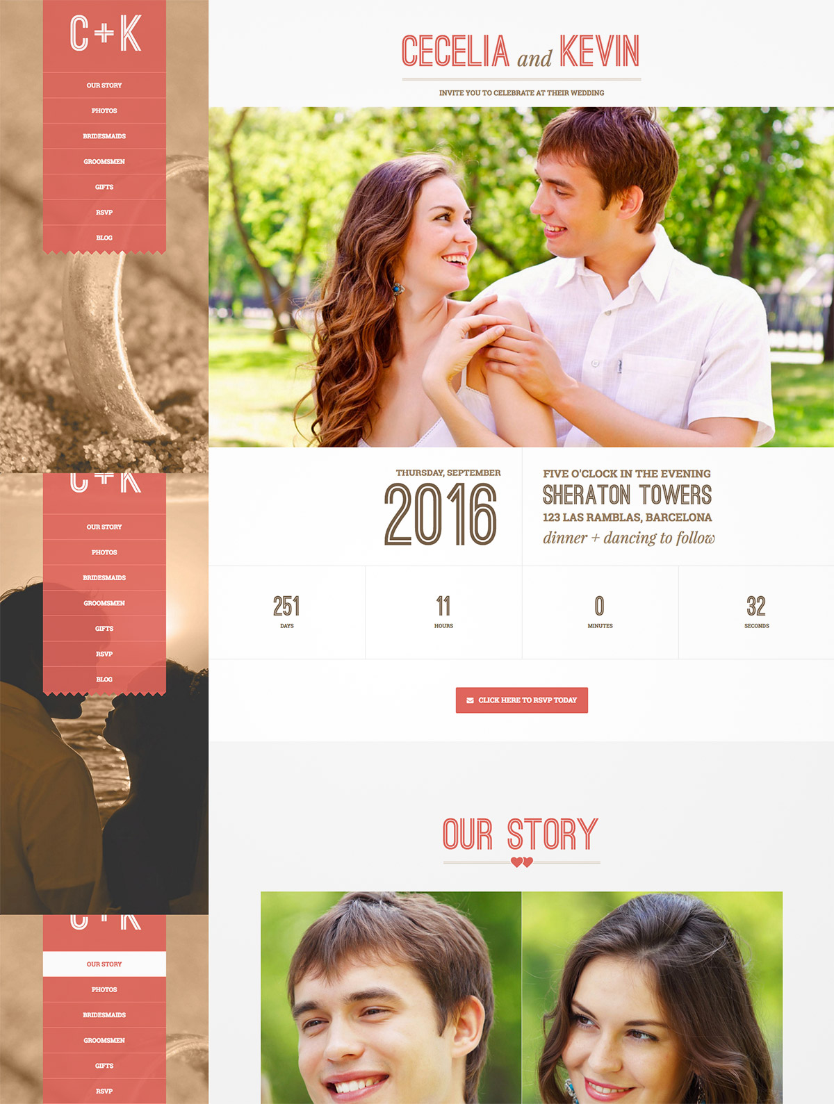 cute wedding wordpress 