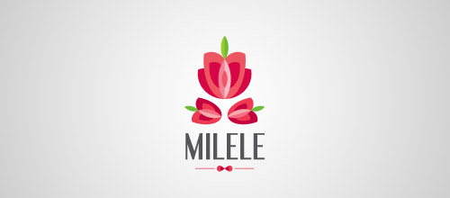milele rose logo design