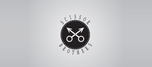 scissors brothers logo design