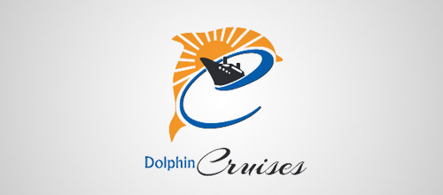 dolphin cruises logo design