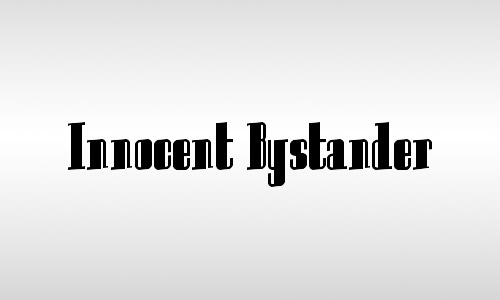 innocent bystander fonts