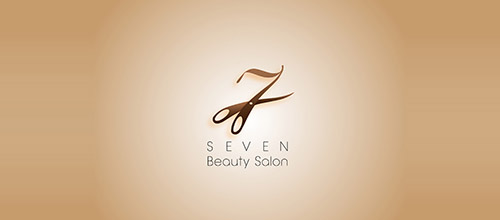 seven beauty salon logo