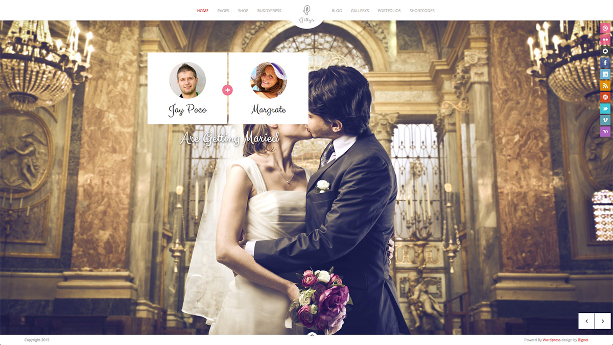 wedding responsive theme