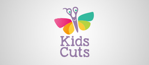 kids cuts scissors logo