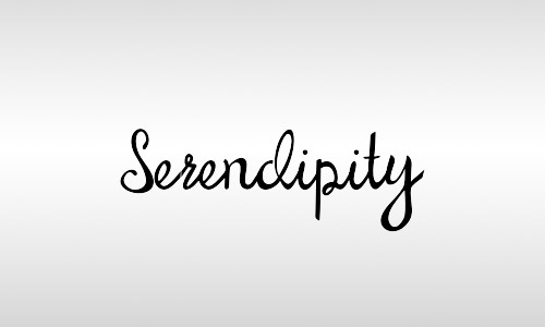 serendipity font vintage