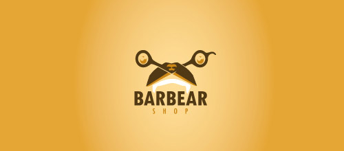 barbearshop scissors logo