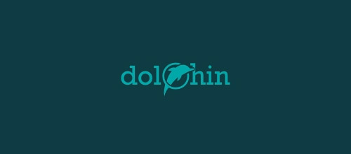 nice dolphin logo design