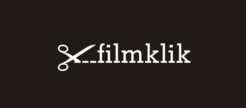 film klik scissors logo design